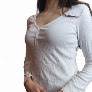 Route 66 Women's White Long Sleeve Top